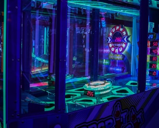 A vibrant gaming app screen showcasing bonus points and rewards popping up.